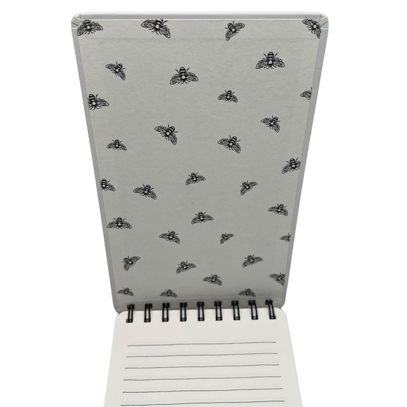 NEW Rae Dunn Busy Bee Top Spiral Hardcover Notebook 192 Lined Pages with Elastic - Picture 4 of 7
